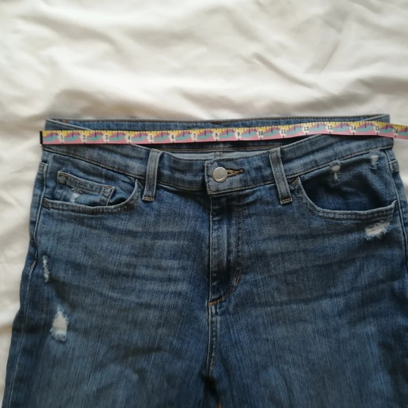 Joe's Jeans Rosalia Boyfriend High Rise Jeans Ankle Light Distressing 29 (8) - Picture 12 of 16